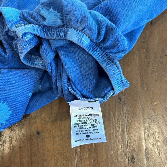 Joah love blue splatter romper - Picture 6 of 7